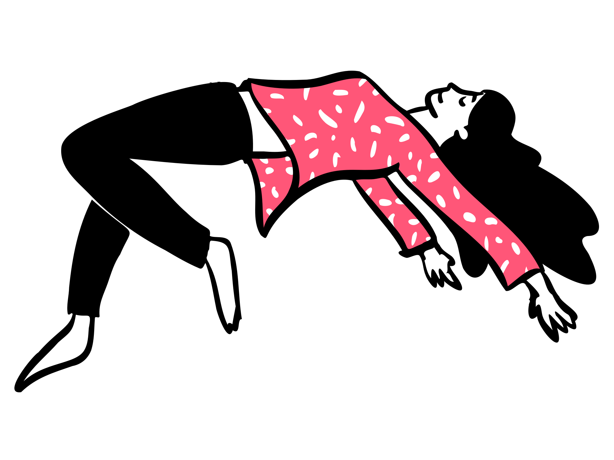 Floating child illustration